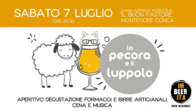 LA PECORA E IL LUPPOLO – SERA BUCOLICA, MUSICA E CENETTA